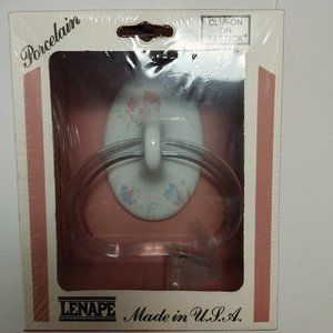 New Porcelain Towel Ring Shabby Chic Floral